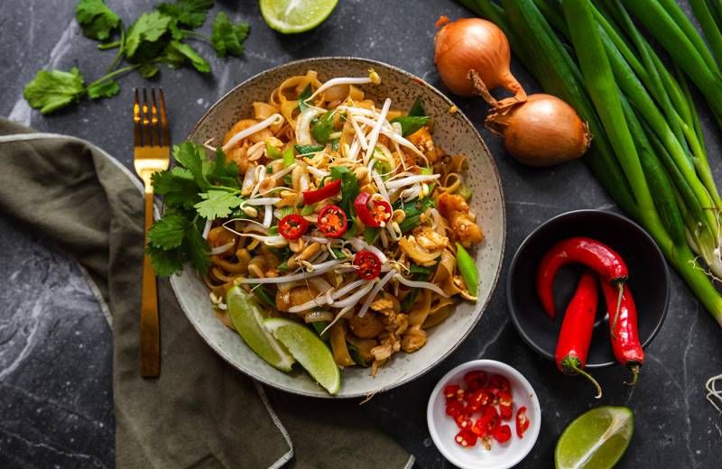 Pad Thai with Prawns
